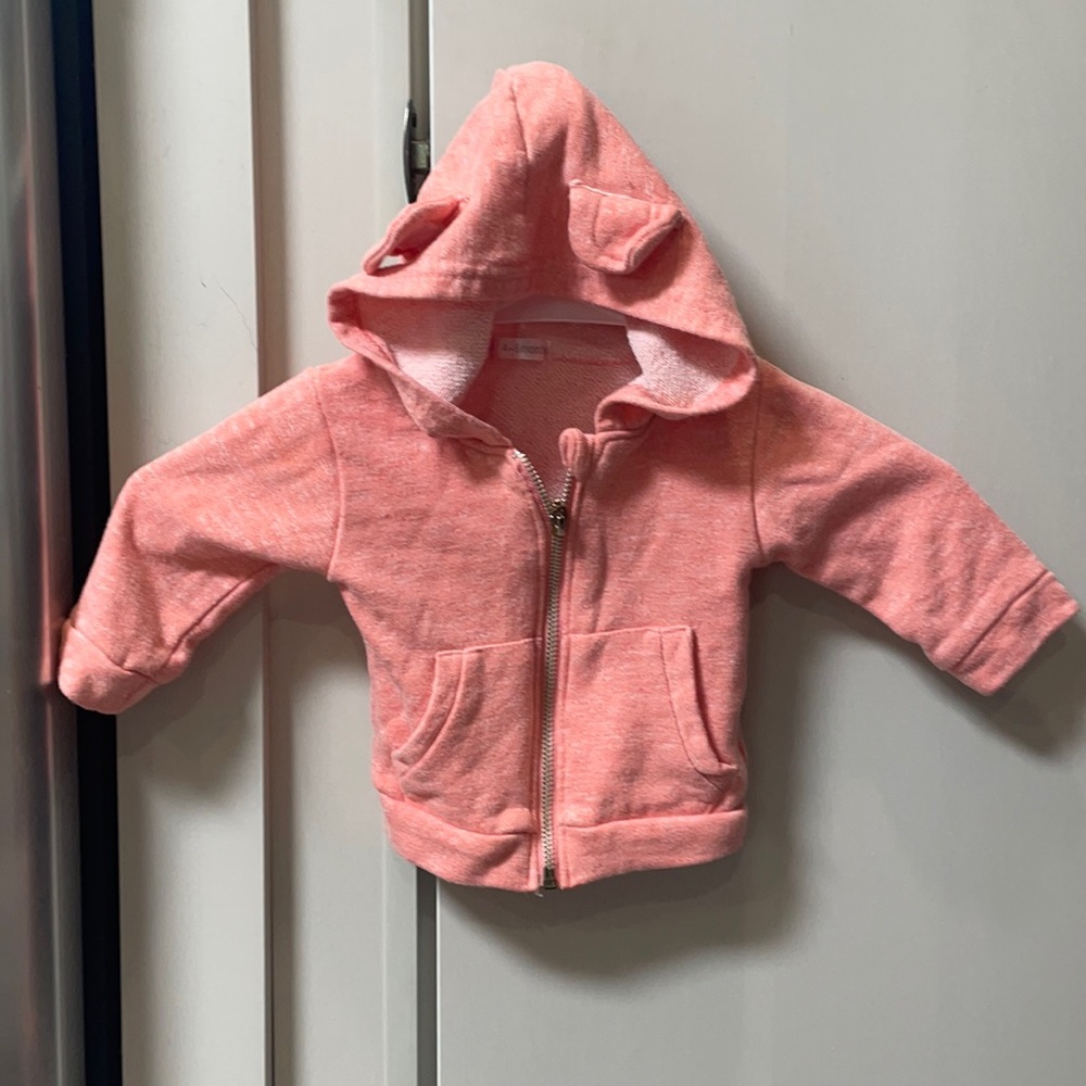 4-6 month pink zip up jacket